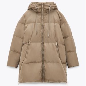 Zara Water and Wind Protection Oversized Down Coat